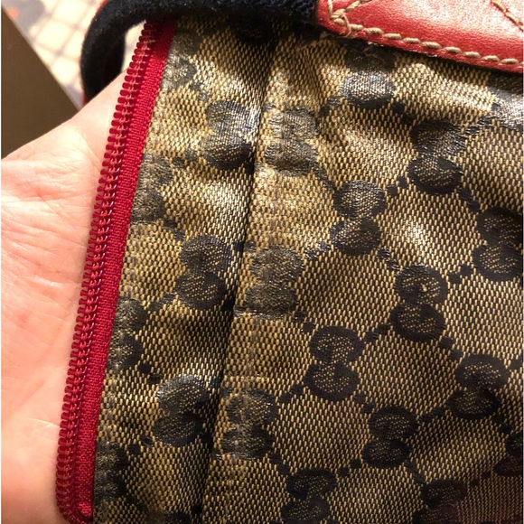 Gucci GG Pattern Navy Coating Canvas Shoulder Tote Bag - Picture 8 of 15